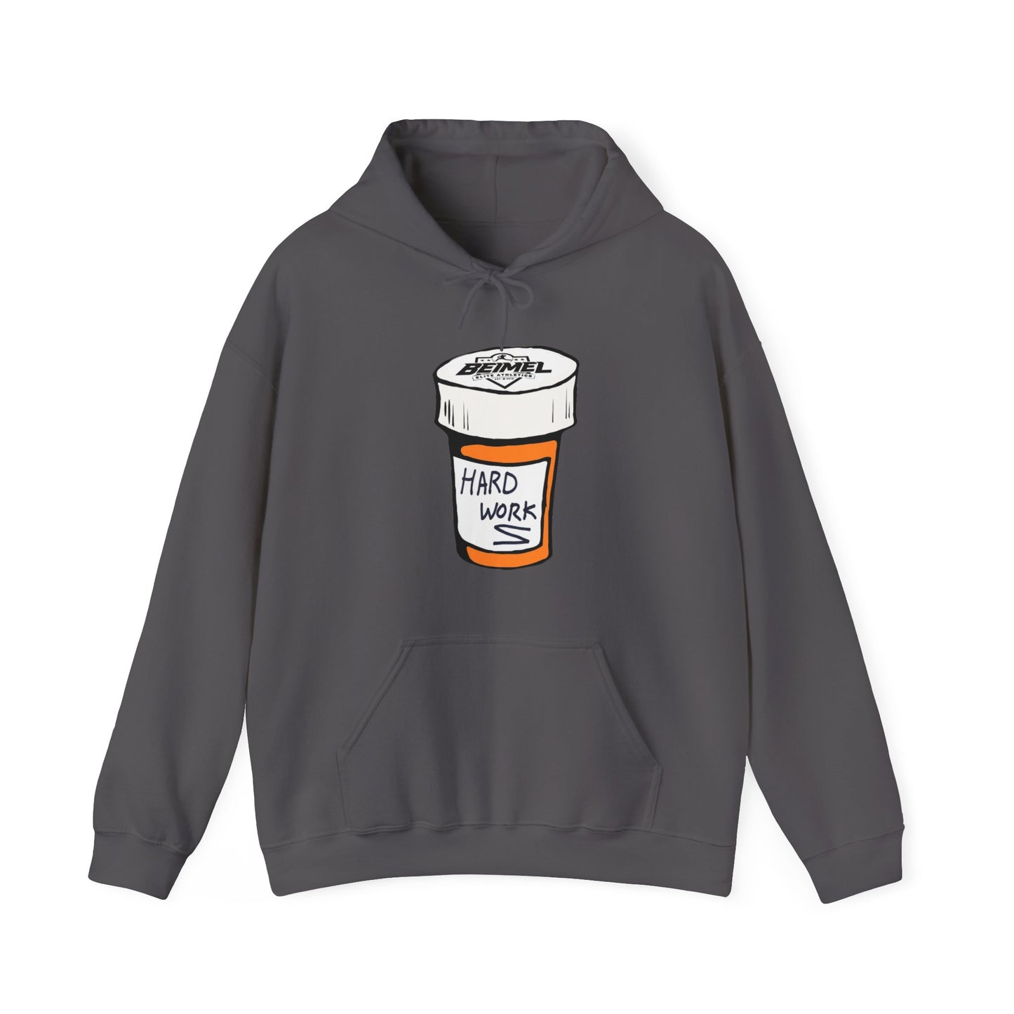 Hard Work Pill Bottle Unisex Heavy Blend™ Hooded Sweatshirt