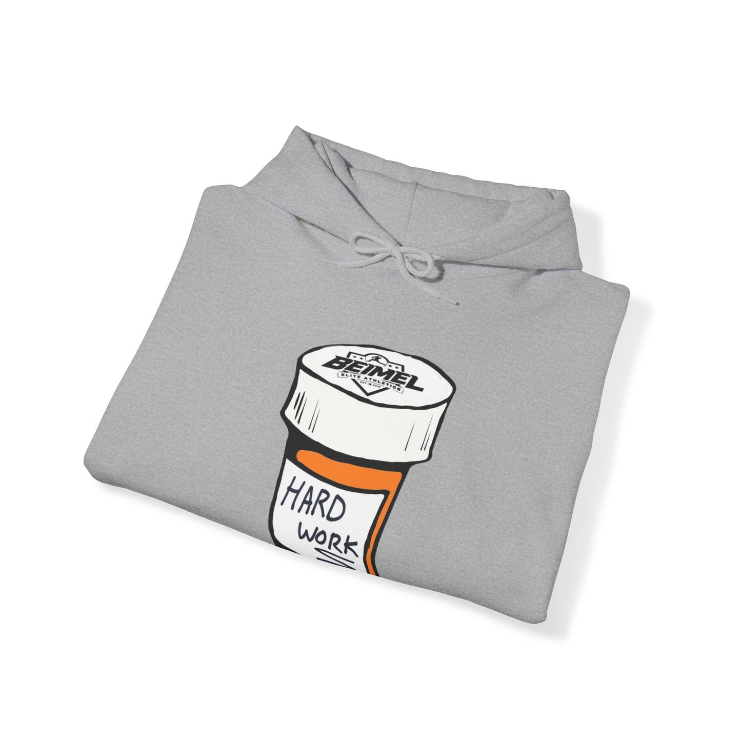 Hard Work Pill Bottle Unisex Heavy Blend™ Hooded Sweatshirt