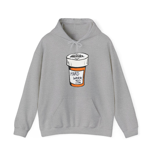 Hard Work Pill Bottle Unisex Heavy Blend™ Hooded Sweatshirt