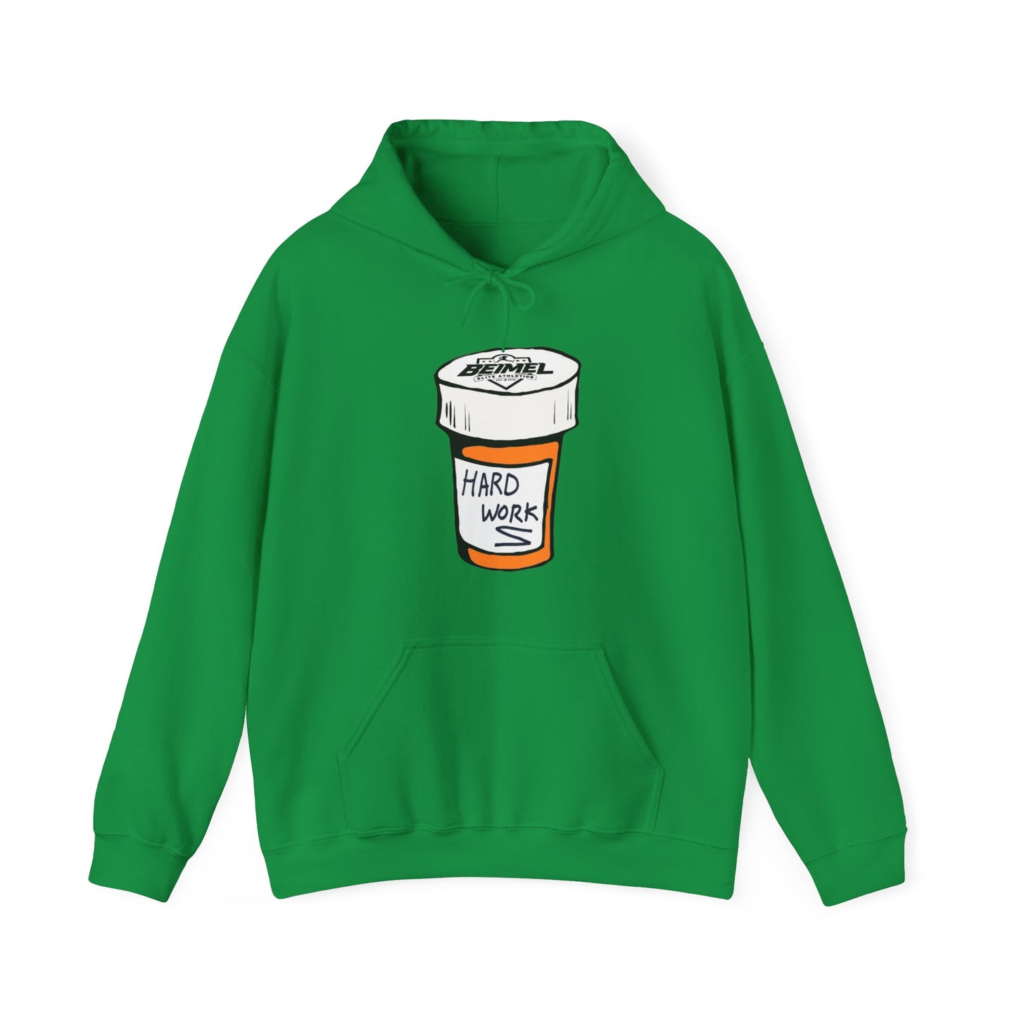 Hard Work Pill Bottle Unisex Heavy Blend™ Hooded Sweatshirt