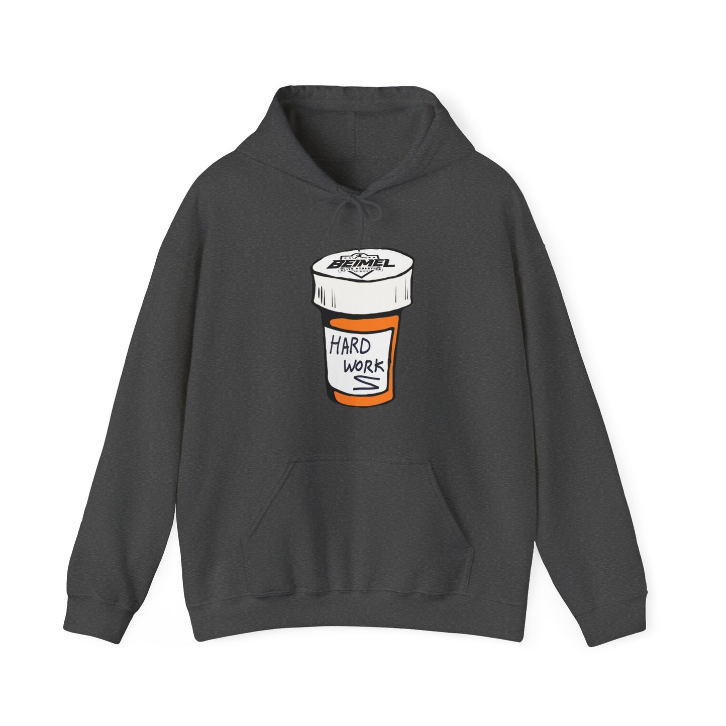 Hard Work Pill Bottle Unisex Heavy Blend™ Hooded Sweatshirt