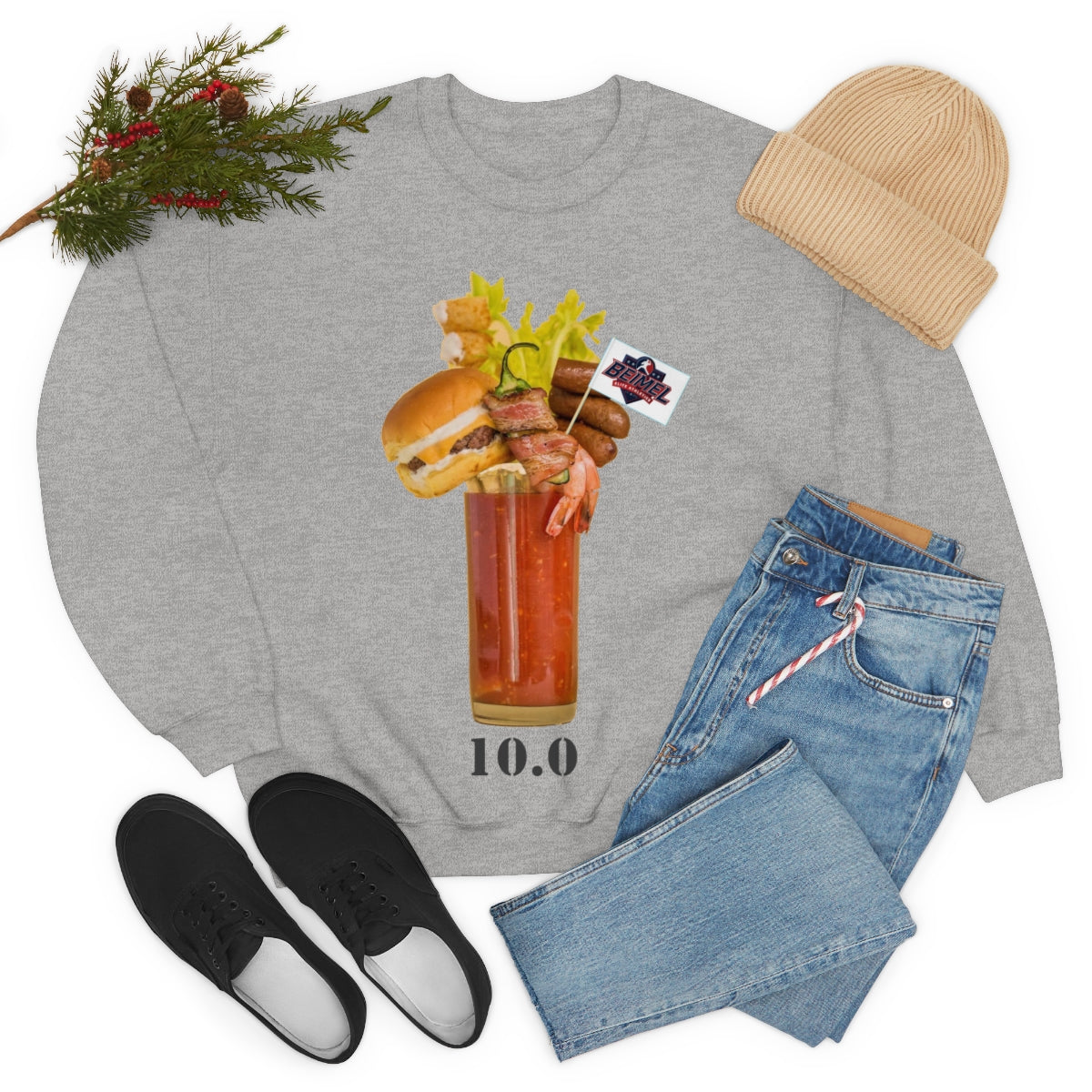 Beimel Bloody Marry 10.0 Unisex Heavy Blend™ Crewneck Sweatshirt