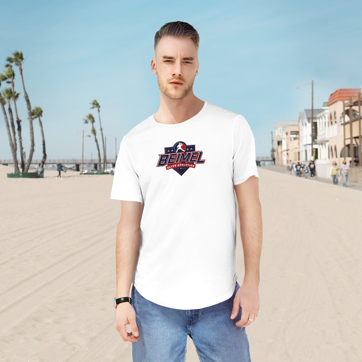 Men's Jersey Curved Hem Tee